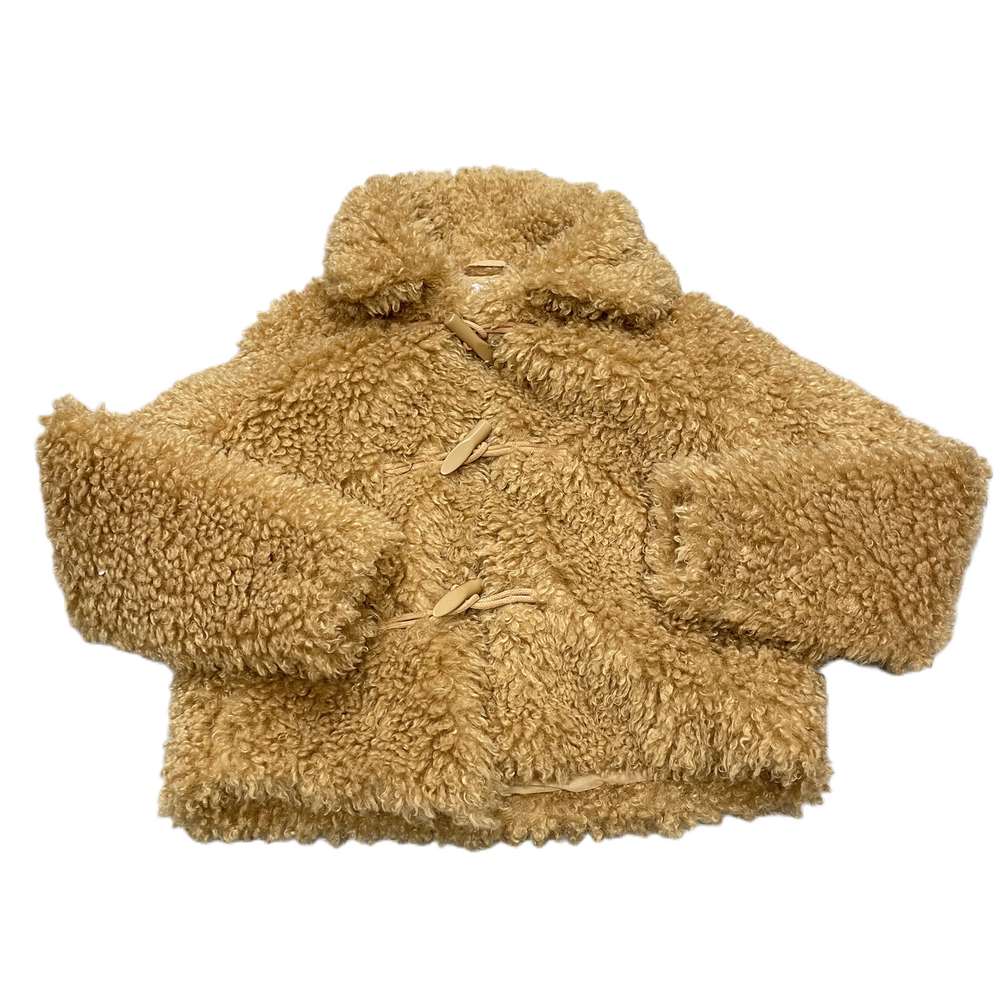 Coat Faux Fur & Sherpa By Lc Lauren Conrad In Tan, Size: S