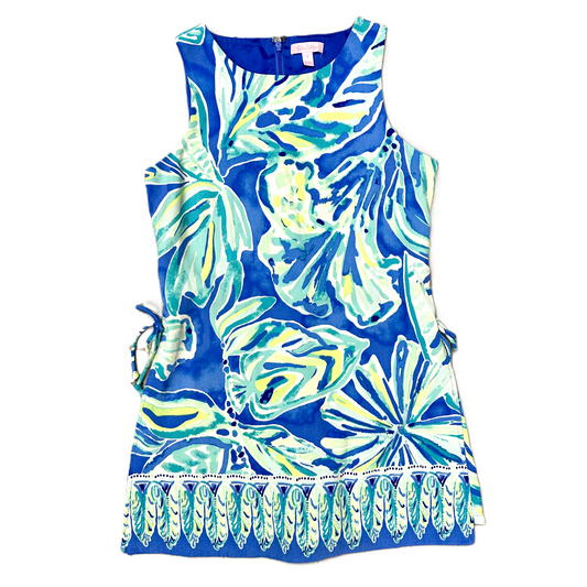 Dress Designer By Lilly Pulitzer In Blue & Green, Size: Xs