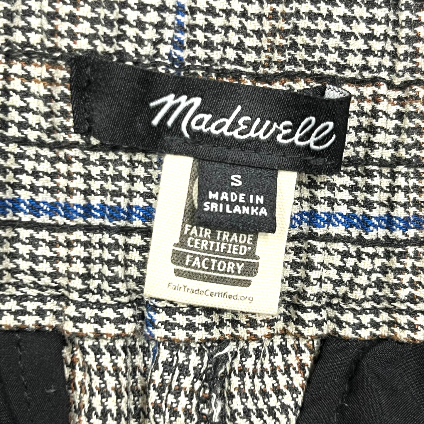 Pants Wide Leg By Madewell In Plaid Pattern, Size: S