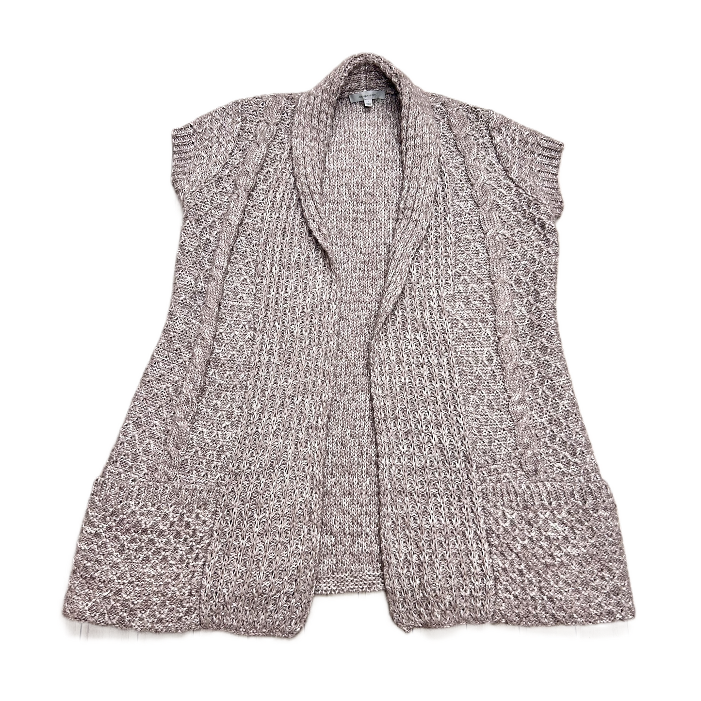 Vest Sweater By Classiques Entier In Taupe, Size: L