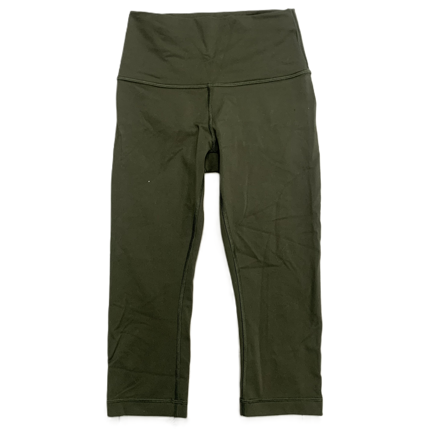 Athletic Capris By Lululemon In Green, Size: 4