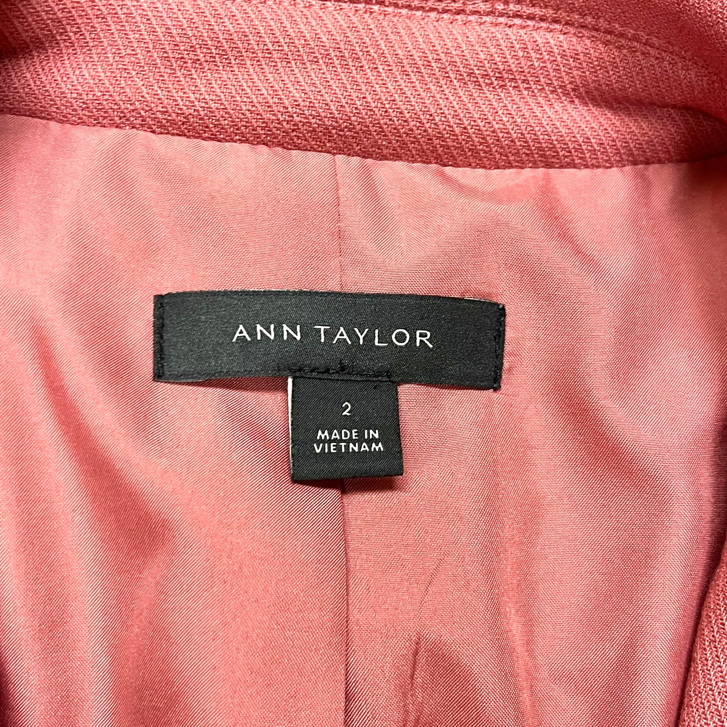 Blazer By Ann Taylor In Pink, Size: Xs