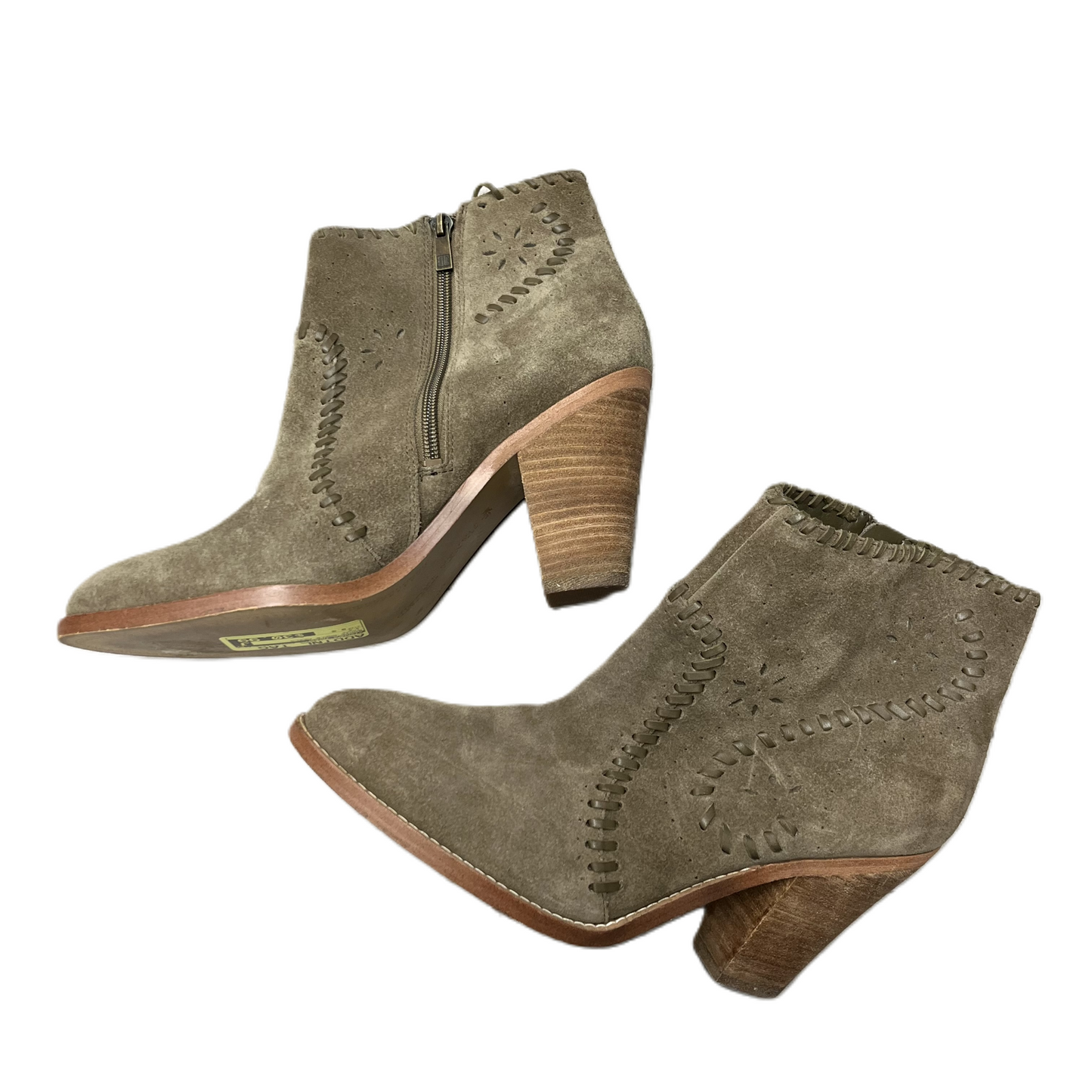 Boots Ankle Heels By Ivanka Trump In Taupe, Size: 9.5