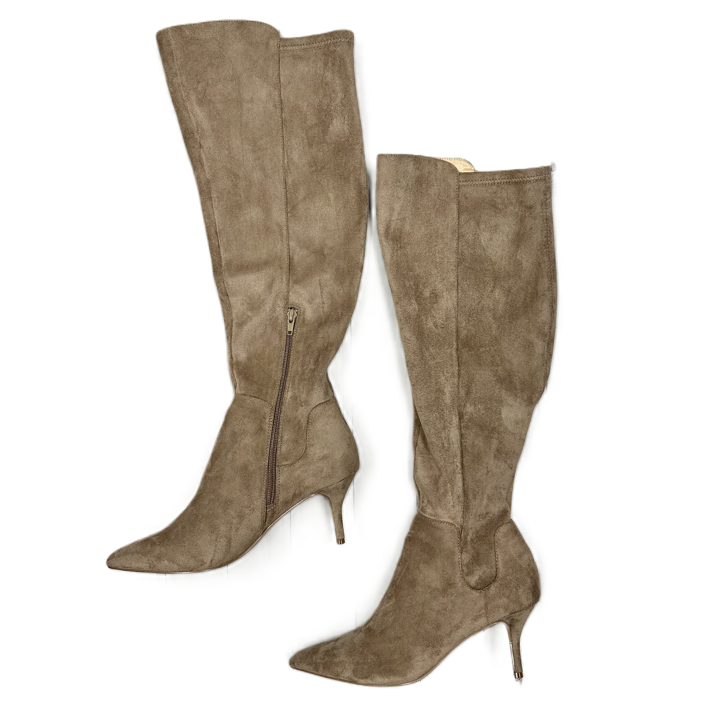 Boots Knee Heels By Charles By Charles David In Brown, Size: 8