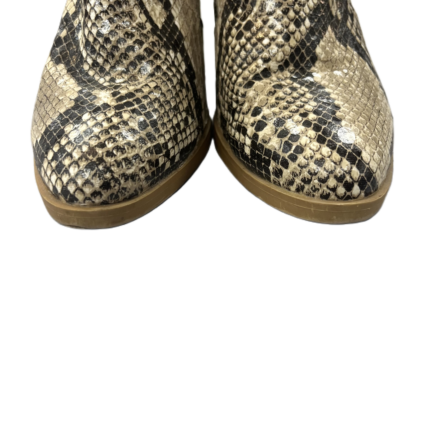 Boots Ankle Heels By Altard State In Snakeskin Print, Size: 7.5