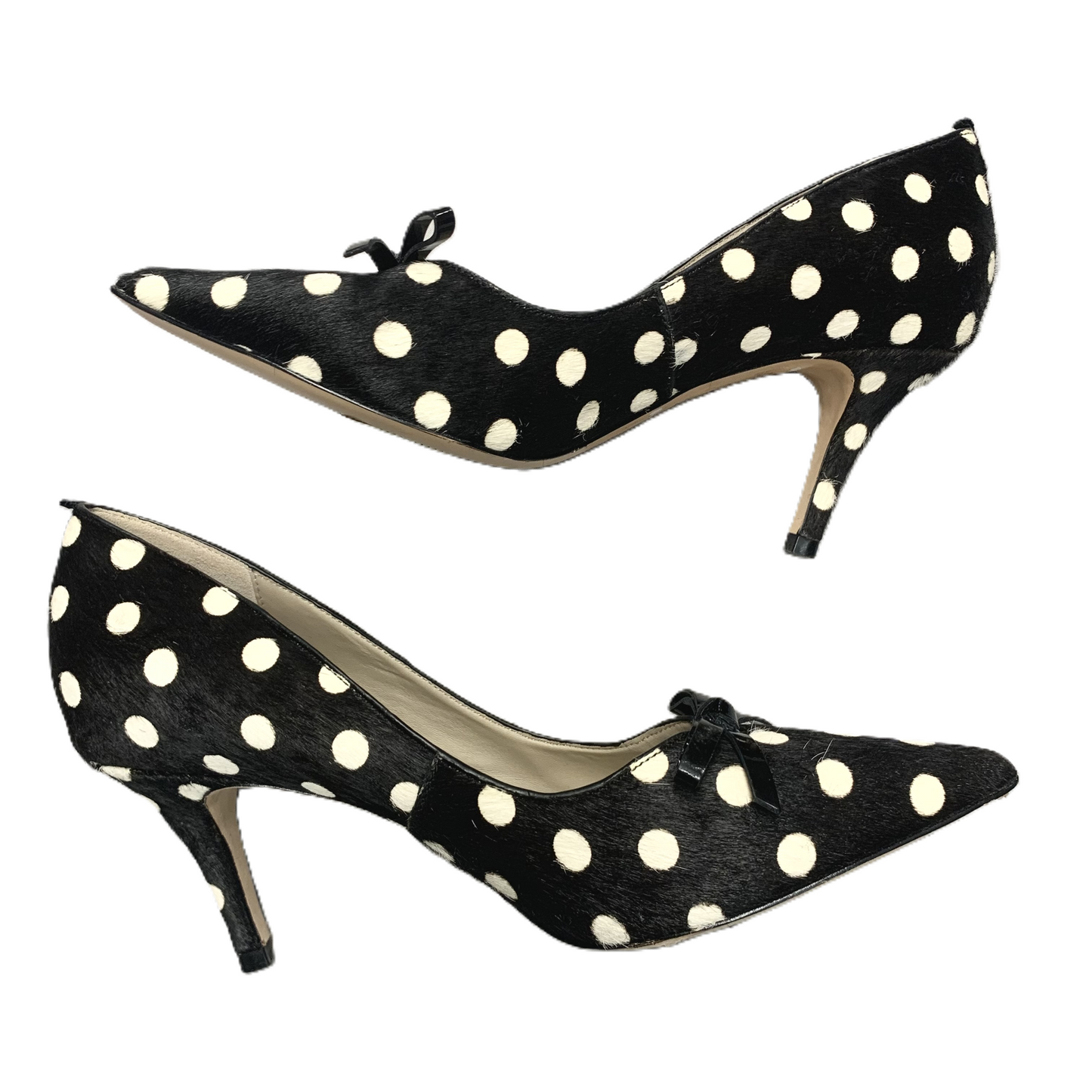 Shoes Heels Kitten By Boden In Polkadot Pattern, Size: 9.5