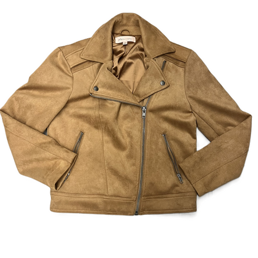 Jacket Moto By Philosophy In Brown, Size: S