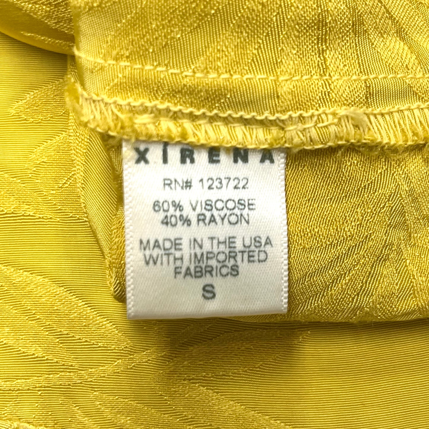 Top Sleeveless By Xirena In Yellow, Size: M