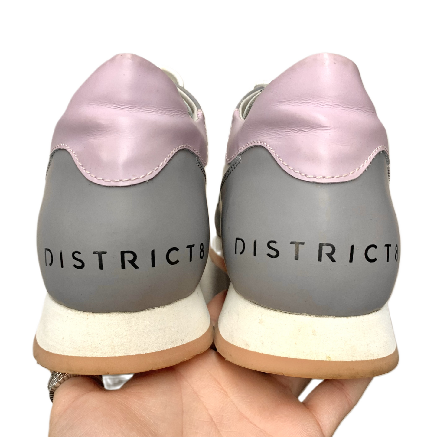 Shoes Sneakers By District8 In Grey & Purple, Size: 9.5