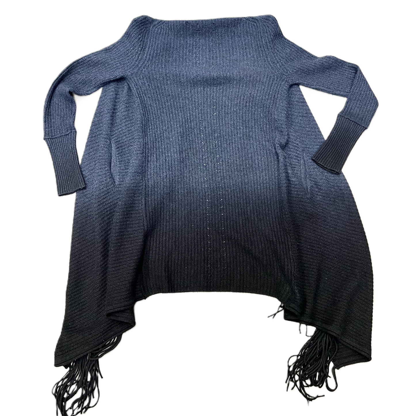 Sweater Cardigan By 360cashmere In Black & Blue, Size: S