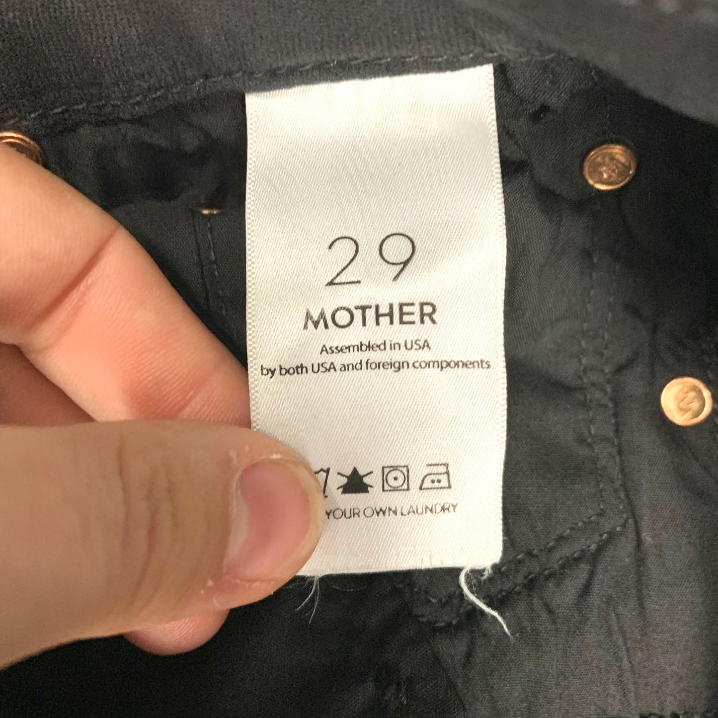 Jeans Jeggings By Mother In Black, Size: 8