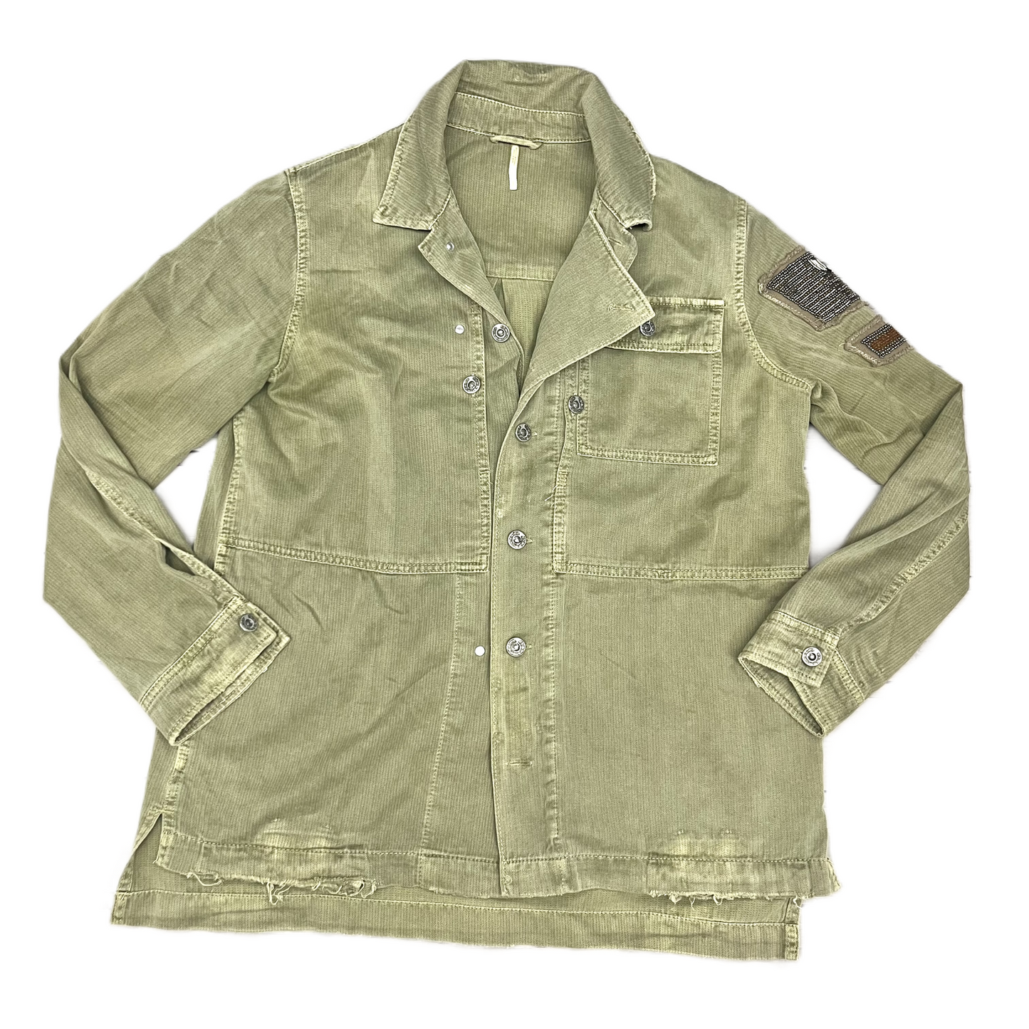 Jacket Utility By Free People In Green, Size: S