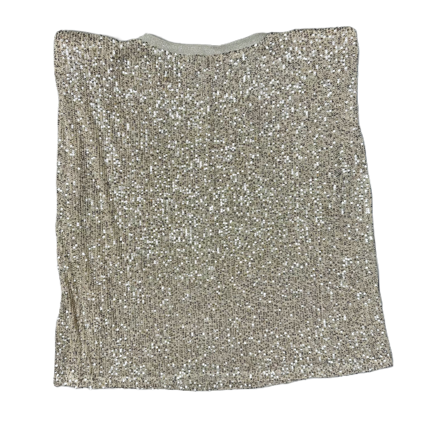 Top Sleeveless By Endless Rose In Silver, Size: L