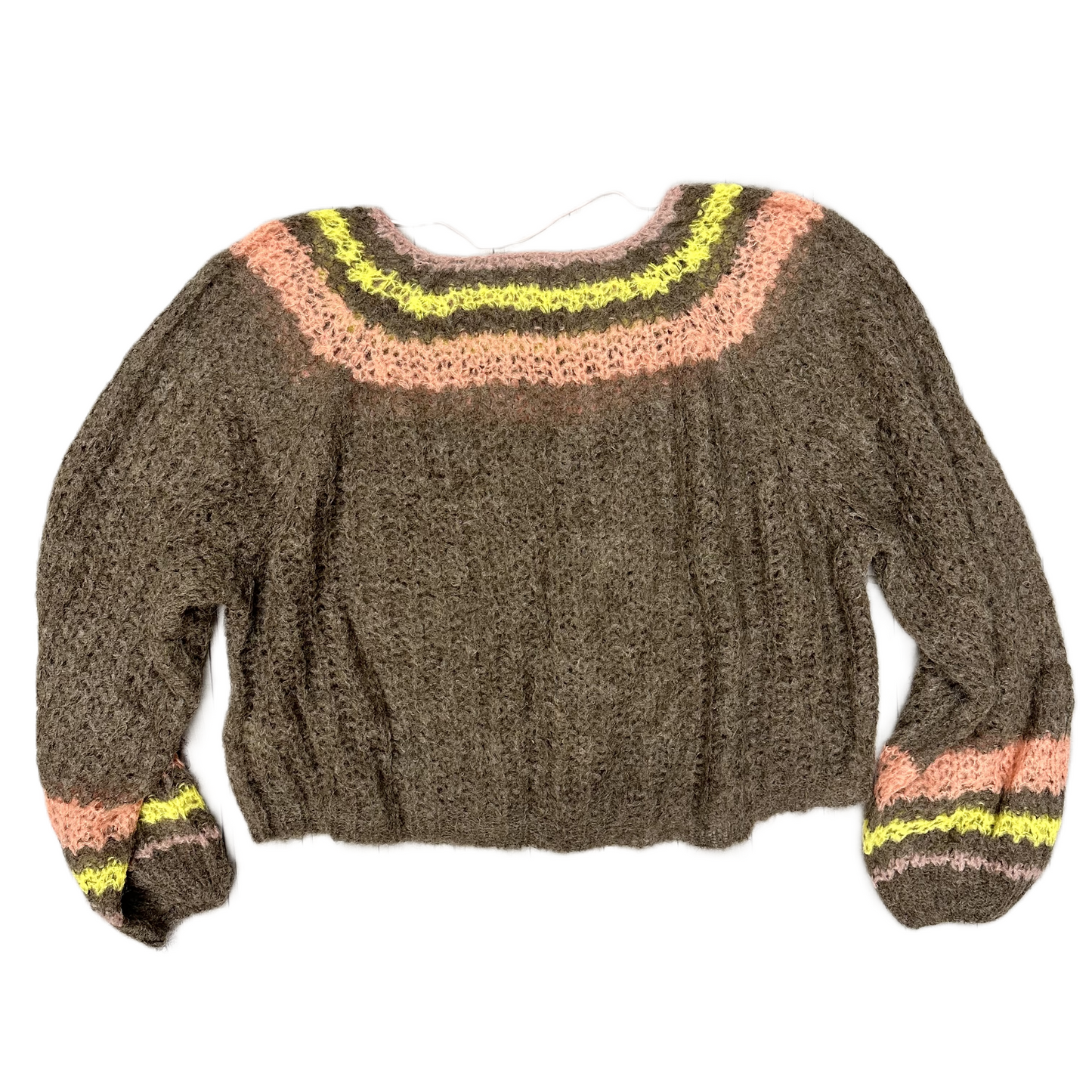 Sweater By Free People In Brown & Orange, Size: M