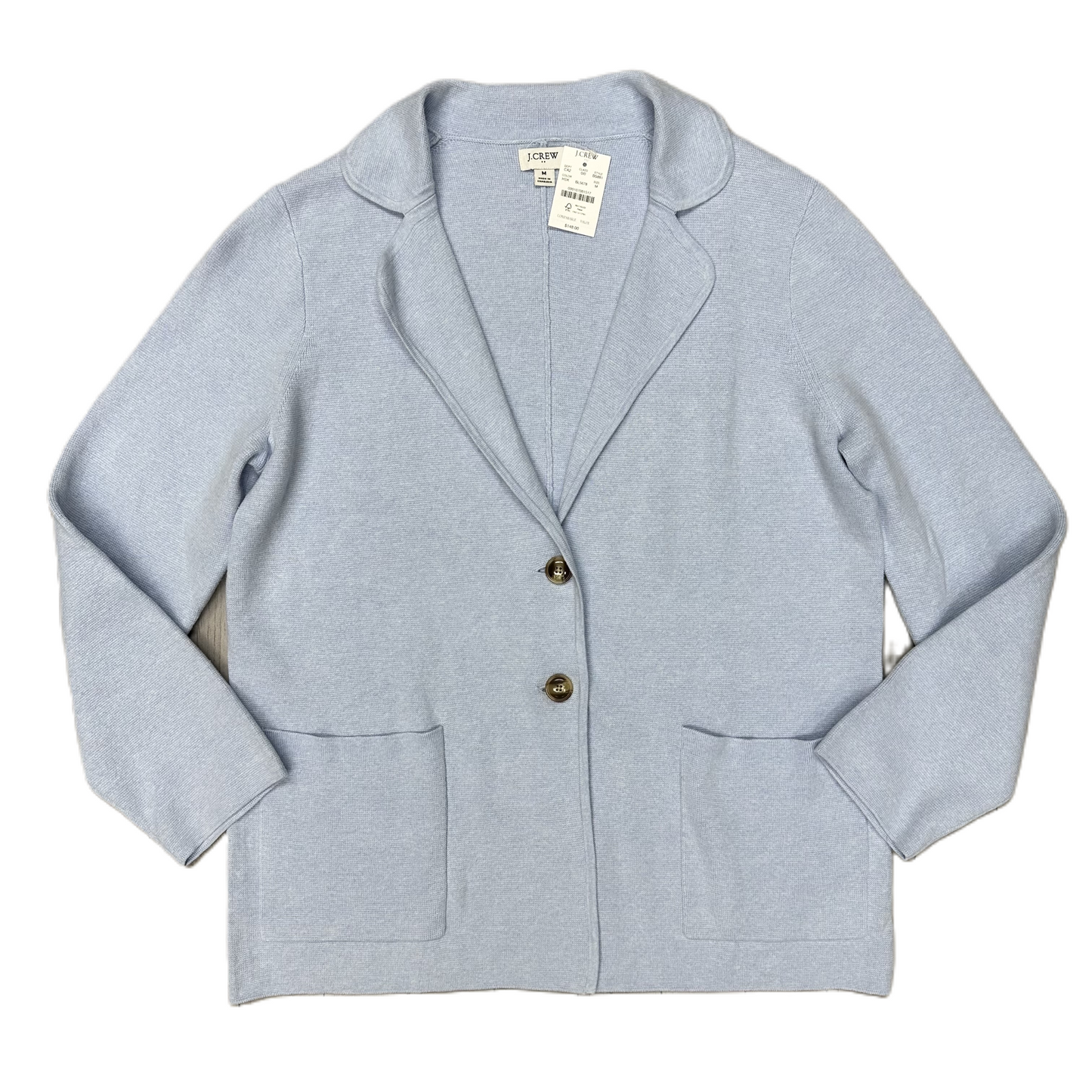 Sweater Cardigan By J. Crew In Blue, Size: M