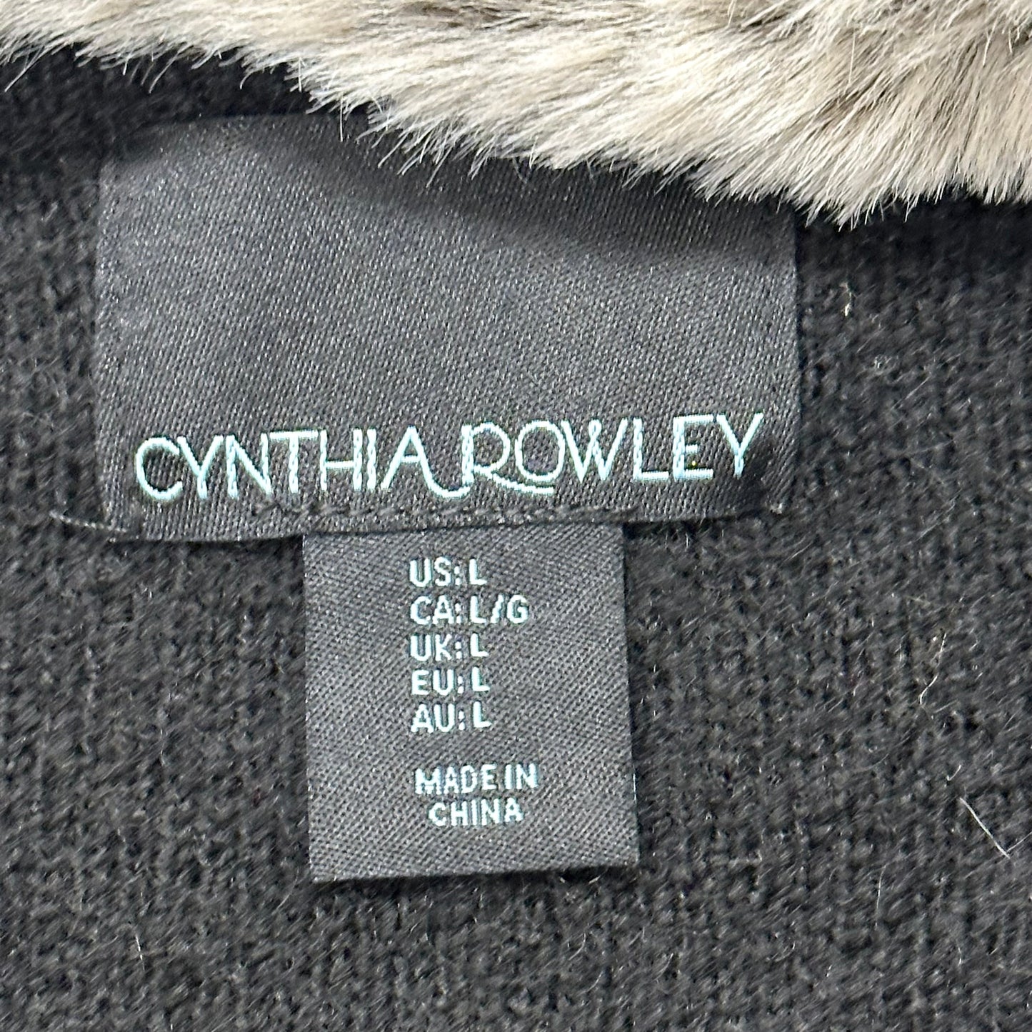 Sweater Cardigan By Cynthia Rowley In Black, Size: L