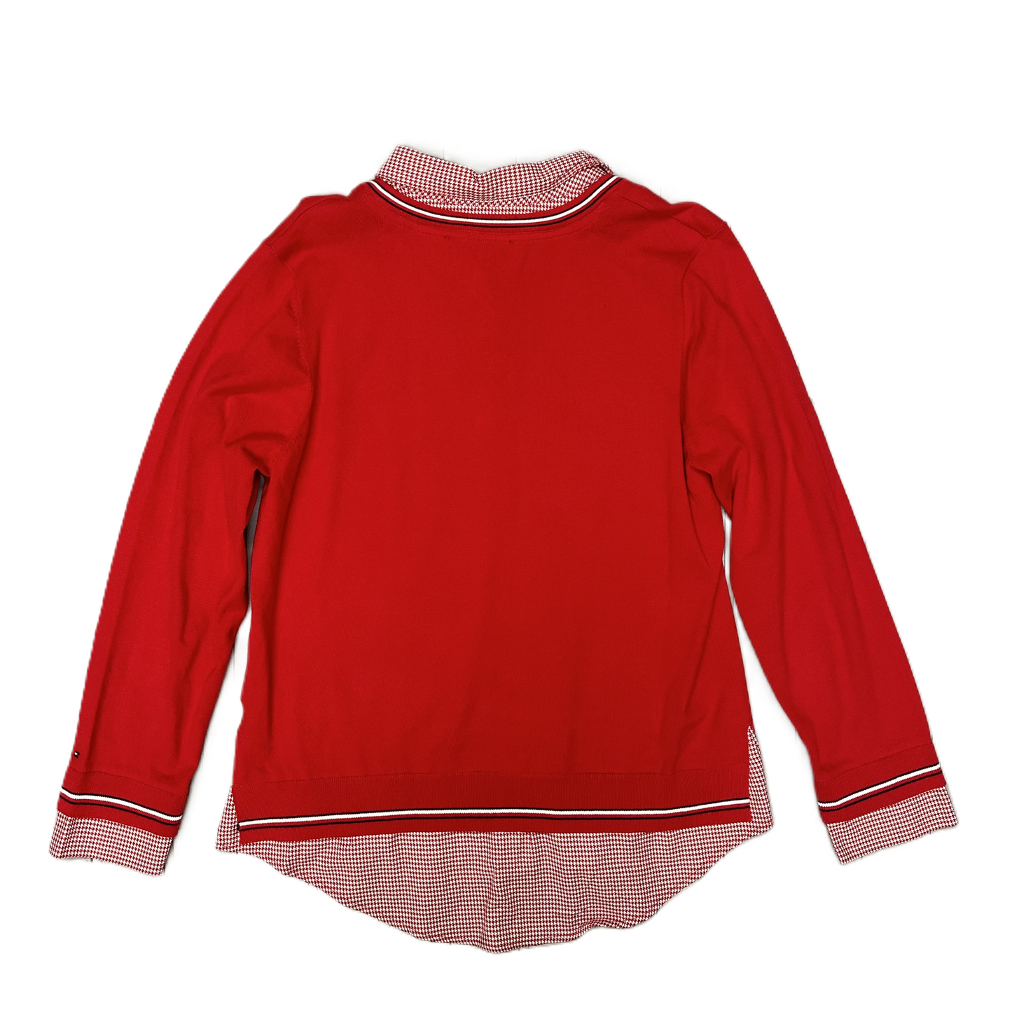 Top Long Sleeve By Tommy Hilfiger In Red, Size: L