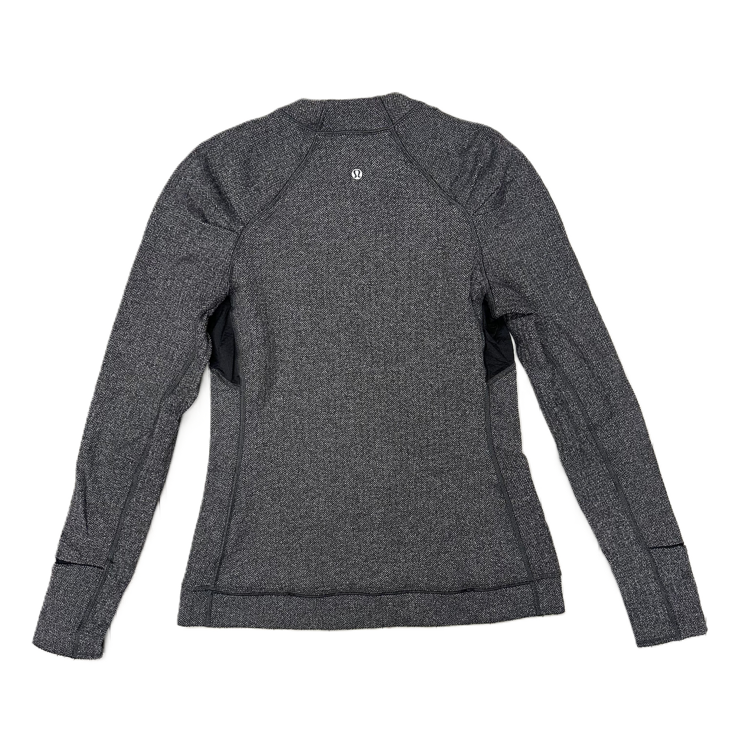 Athletic Top Long Sleeve Crewneck By Lululemon In Grey, Size: 8