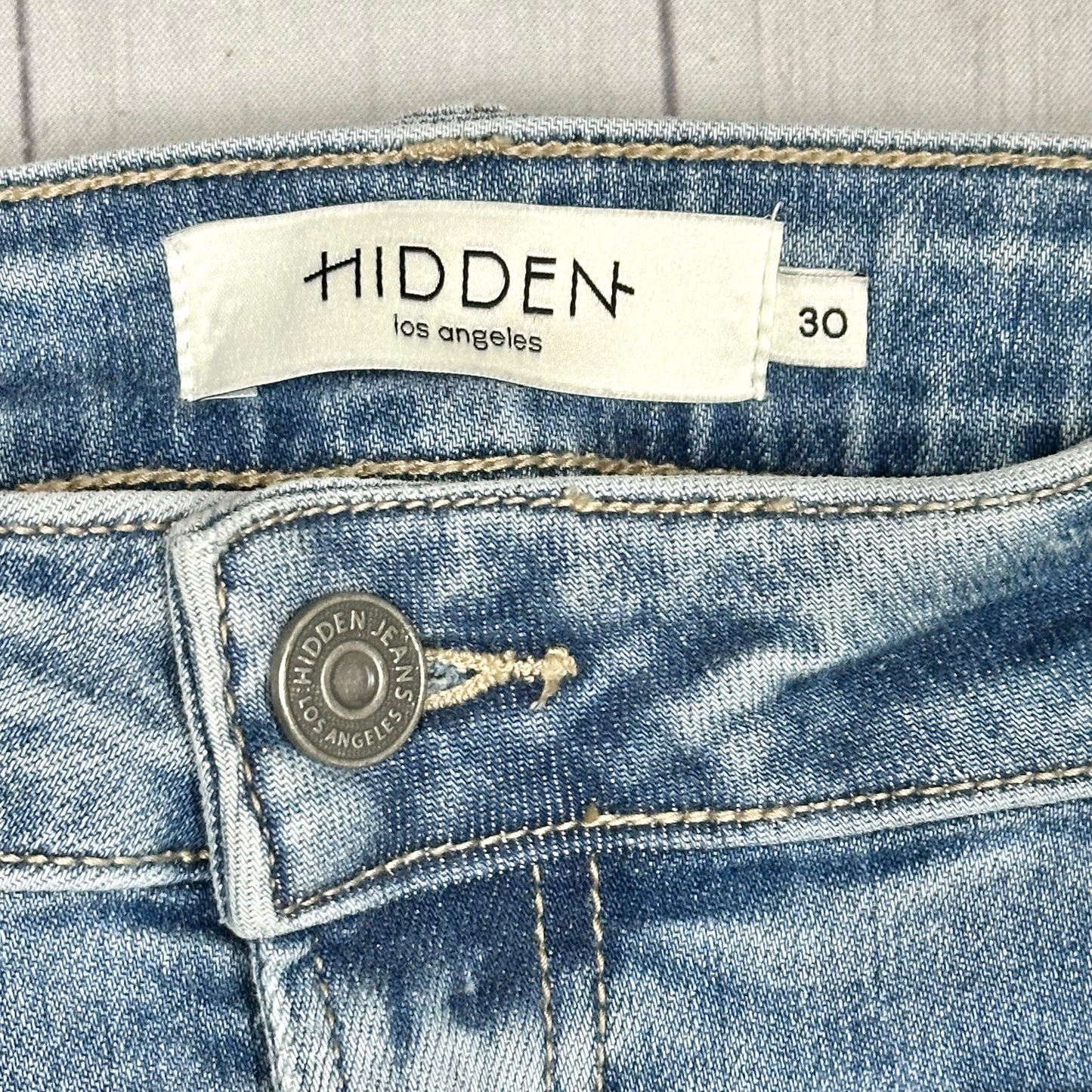 Jeans Straight By Hidden In Blue Denim, Size: 10