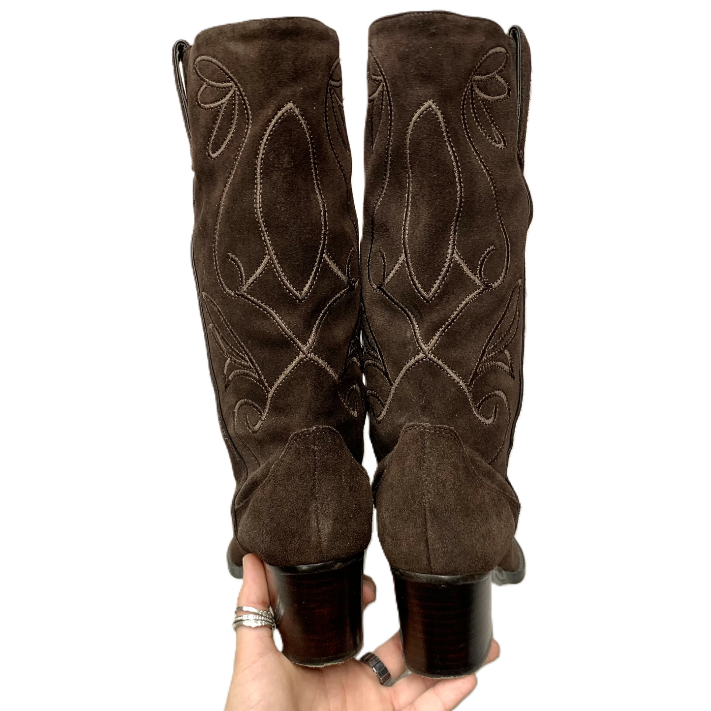 Boots Western By Bandolino In Brown, Size: 6.5