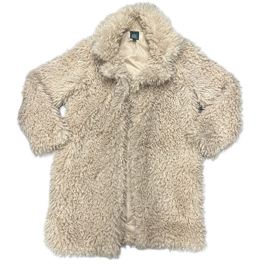 Coat Faux Fur & Sherpa By Wild Fable In Tan, Size: M