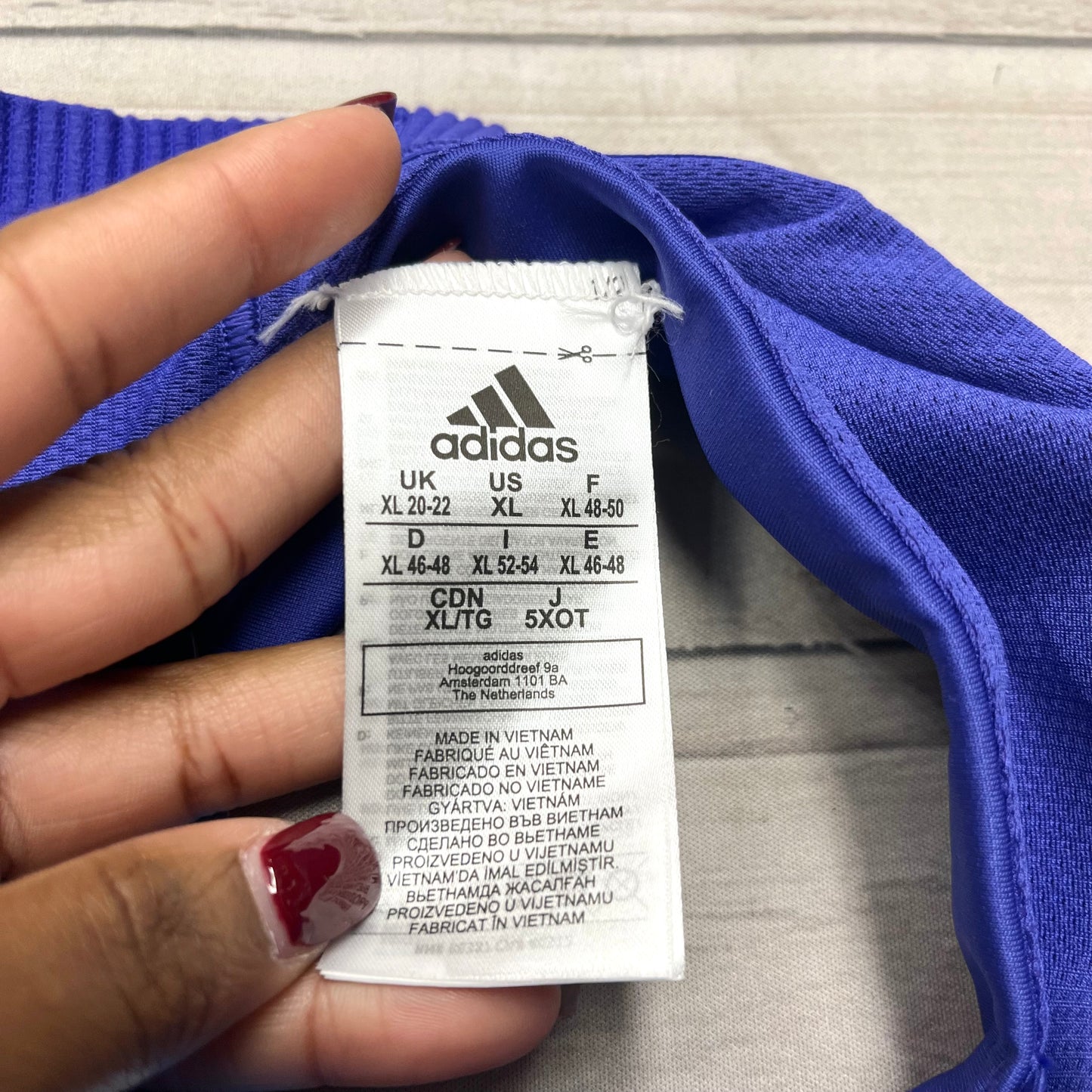 Athletic Bra By Adidas In Purple, Size: Xl