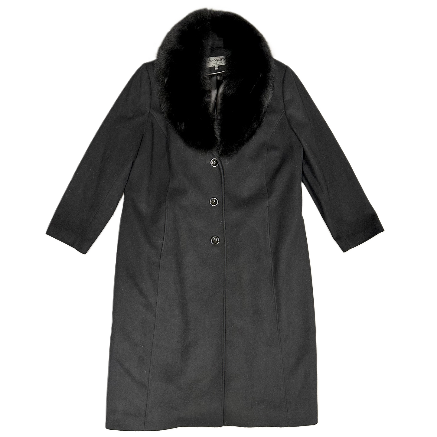 Coat Wool By Forecaster In Black, Size: 1x