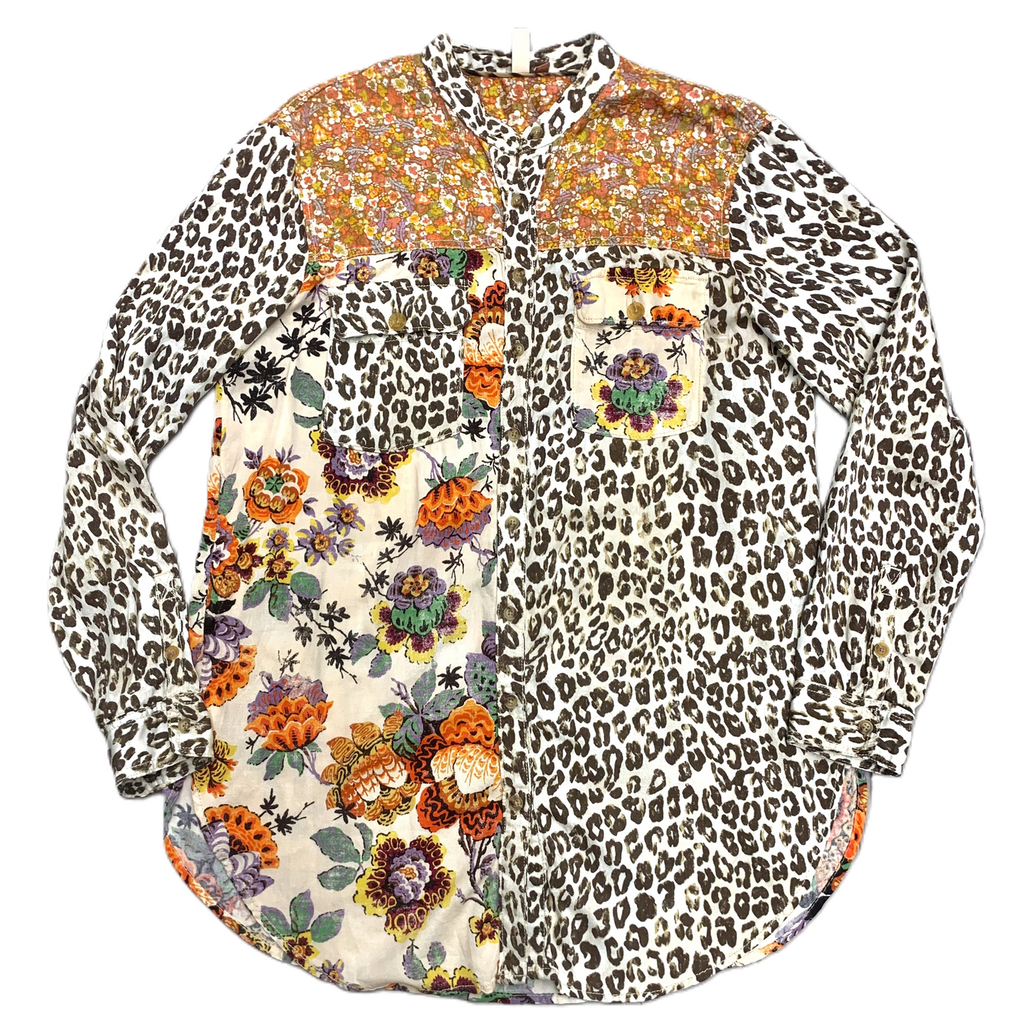 Top Long Sleeve By Pilcro In Leopard Print, Size: S