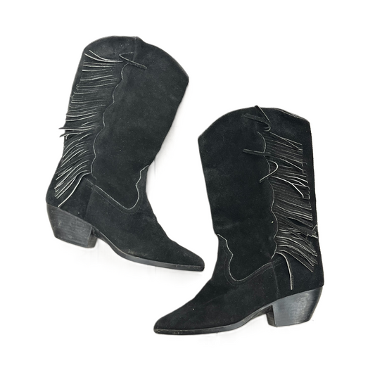 Boots Western By Bruno Berni In Black, Size: 9