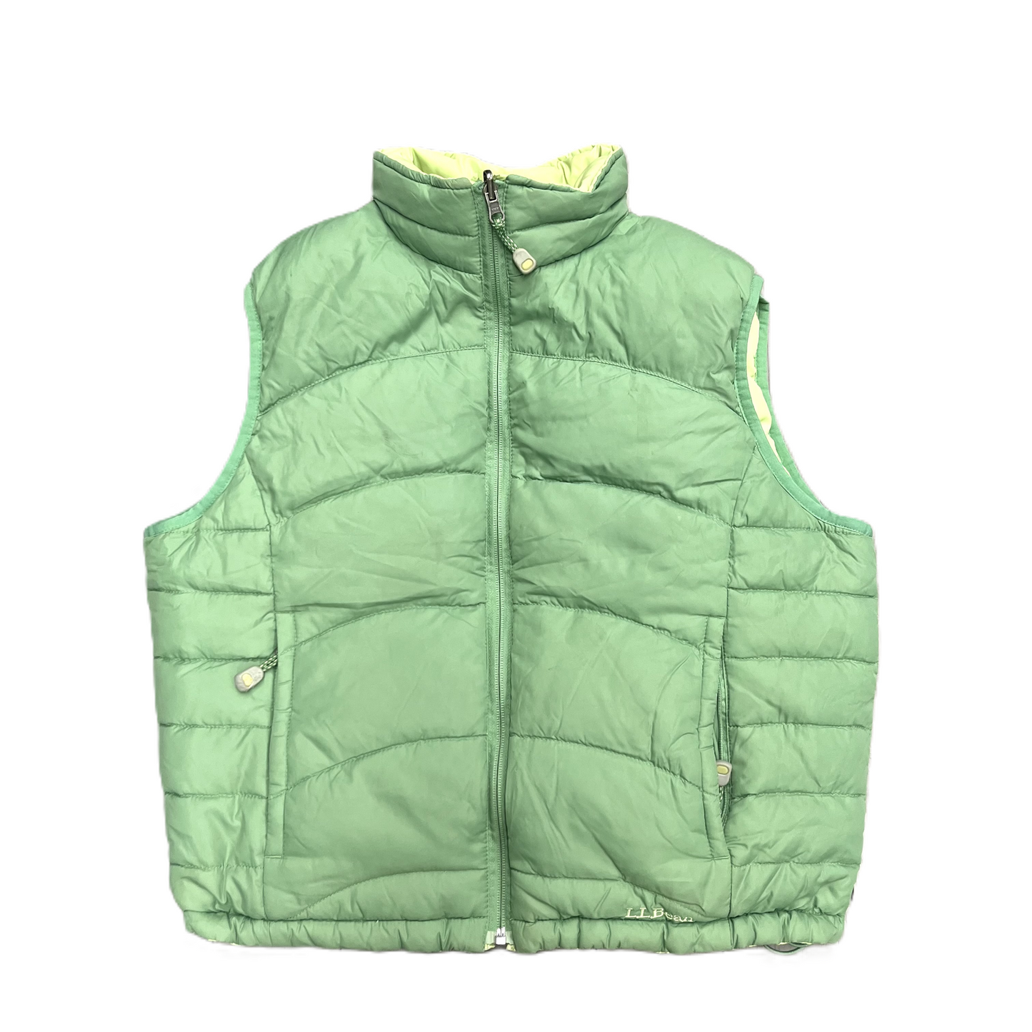 Vest Puffer & Quilted By L.l. Bean In Green, Size: L