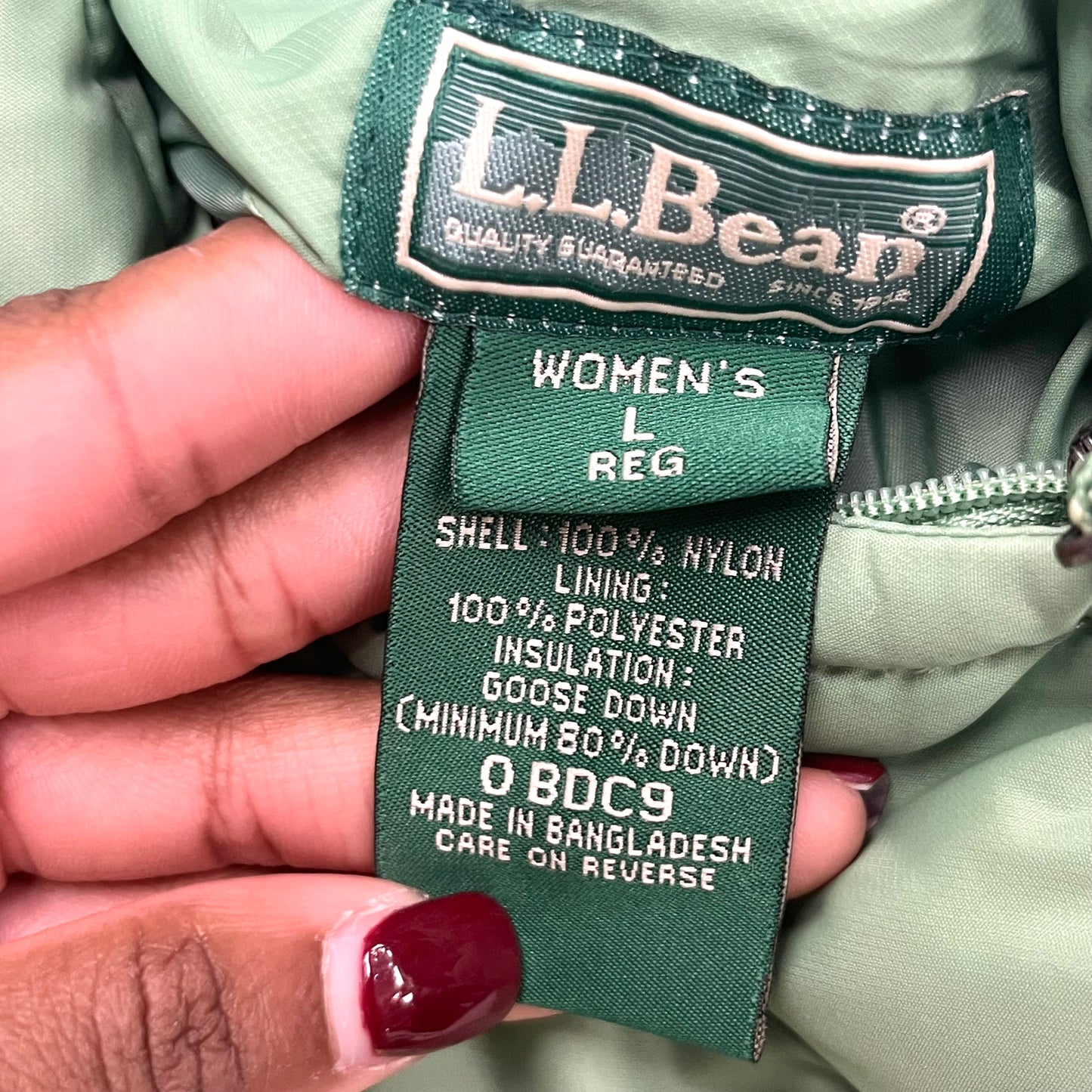 Vest Puffer & Quilted By L.l. Bean In Green, Size: L