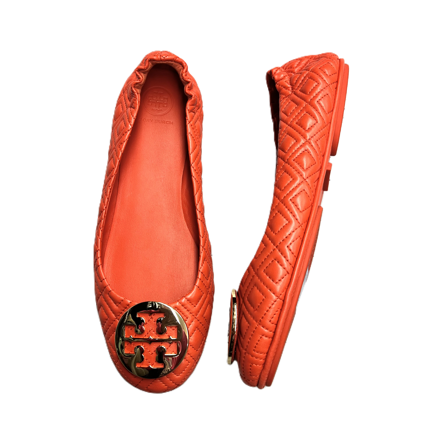 Shoes Designer By Tory Burch In Orange, Size: 9.5