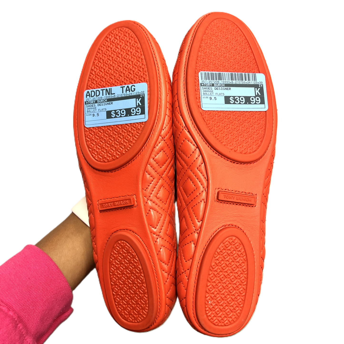 Shoes Designer By Tory Burch In Orange, Size: 9.5