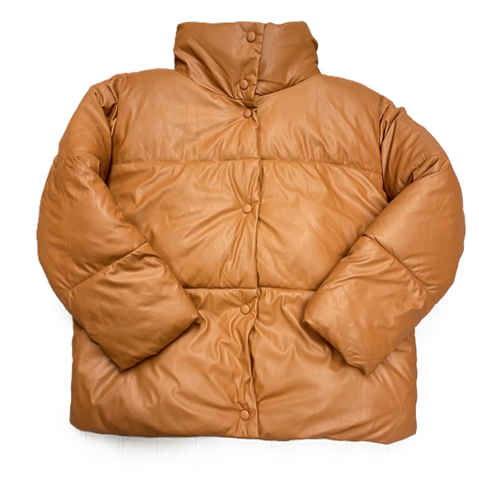 Jacket Puffer & Quilted By Nvlt In Tan, Size: L