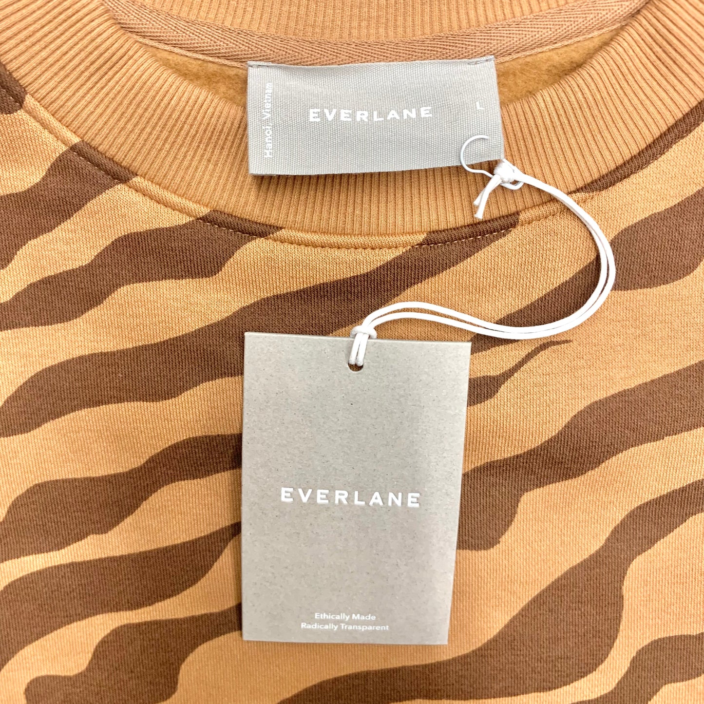 Sweatshirt Crewneck By Everlane In Tan, Size: L