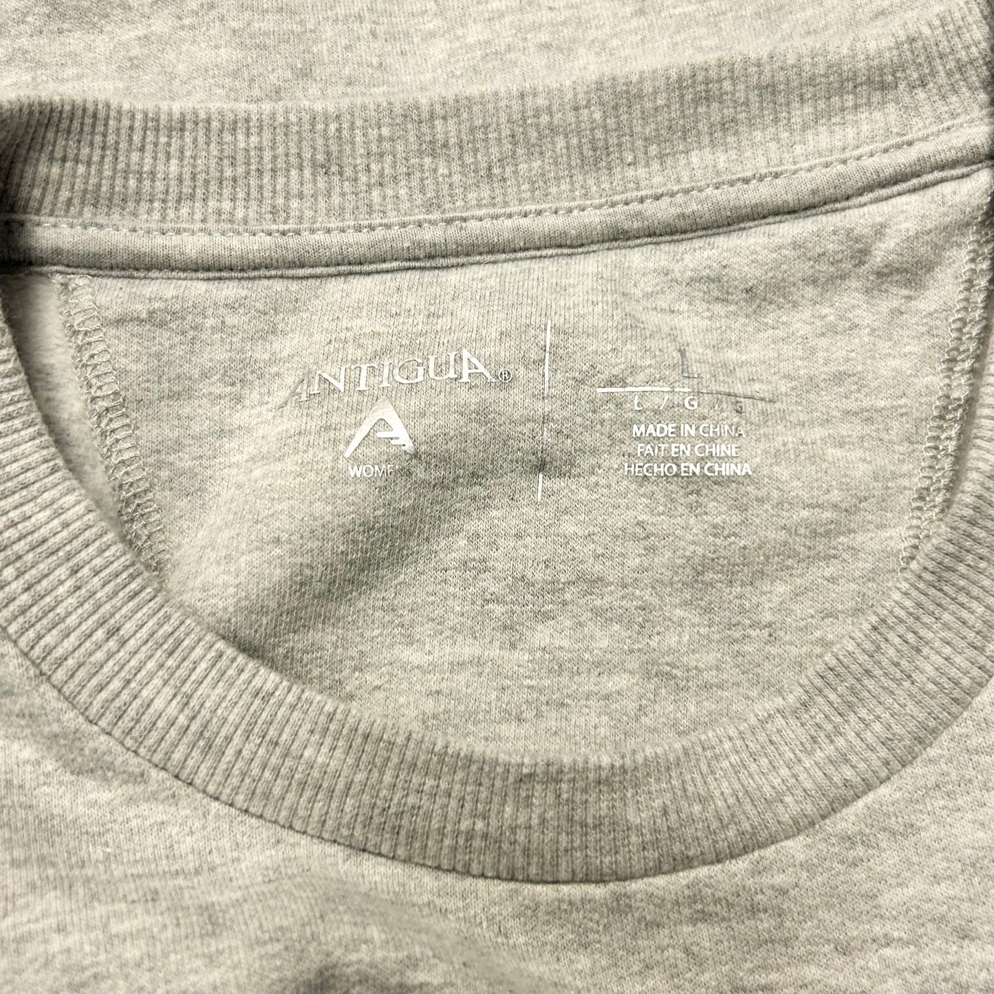 Sweatshirt Crewneck By Antigua In Grey, Size: L