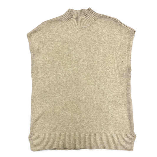 Sweater Short Sleeve By Cyrus Knits In Taupe, Size: S