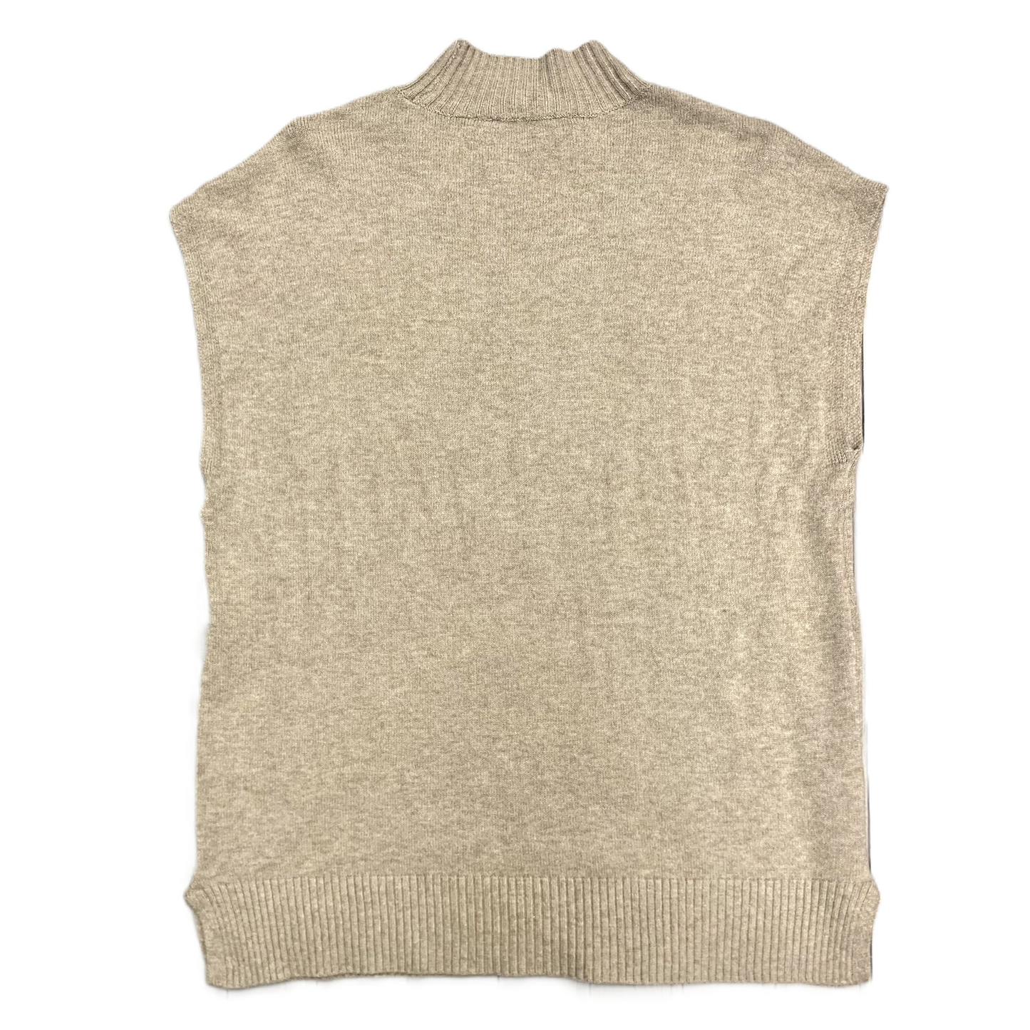 Sweater Short Sleeve By Cyrus Knits In Taupe, Size: S