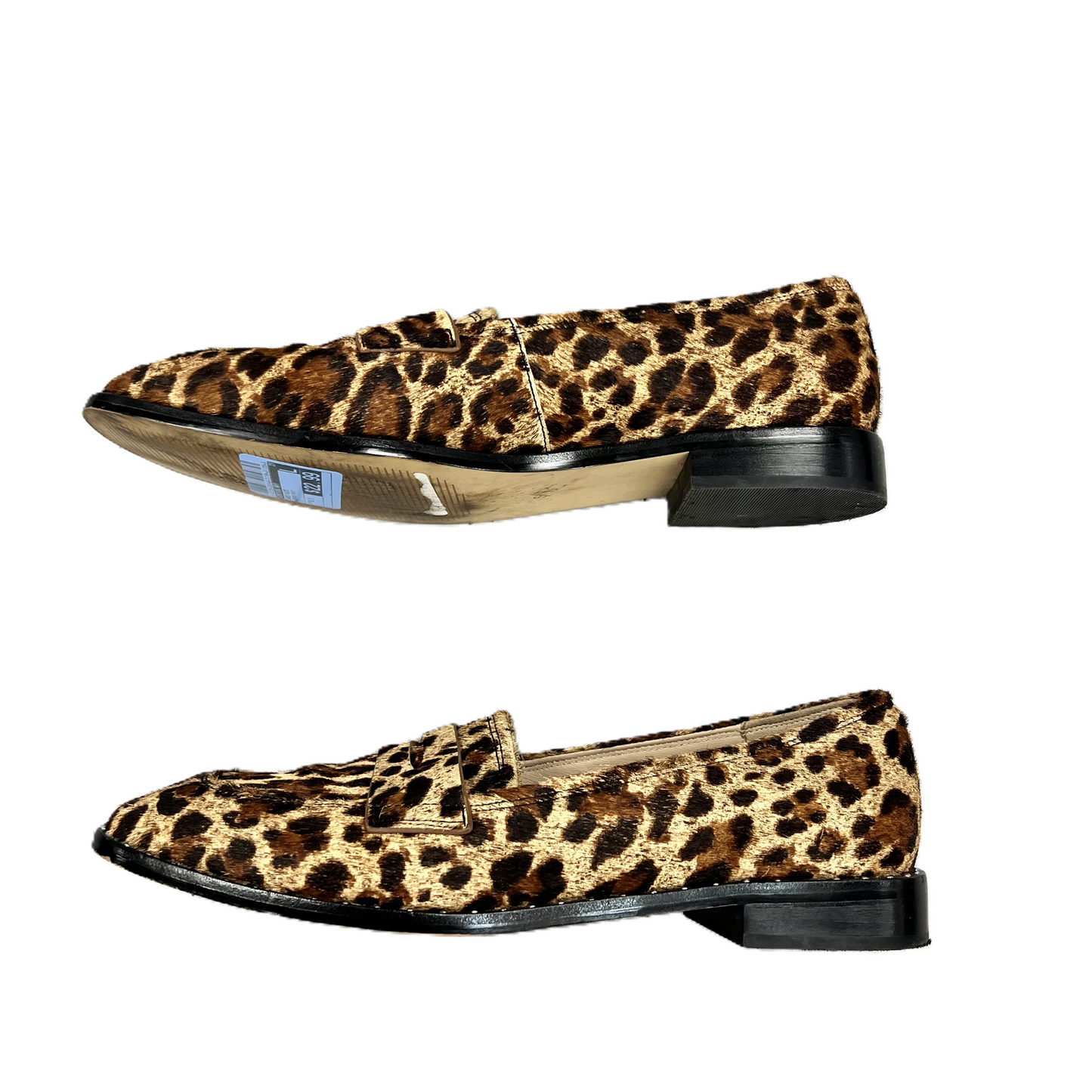 Shoes Flats By Something Navy In Leopard Print, Size: 8.5