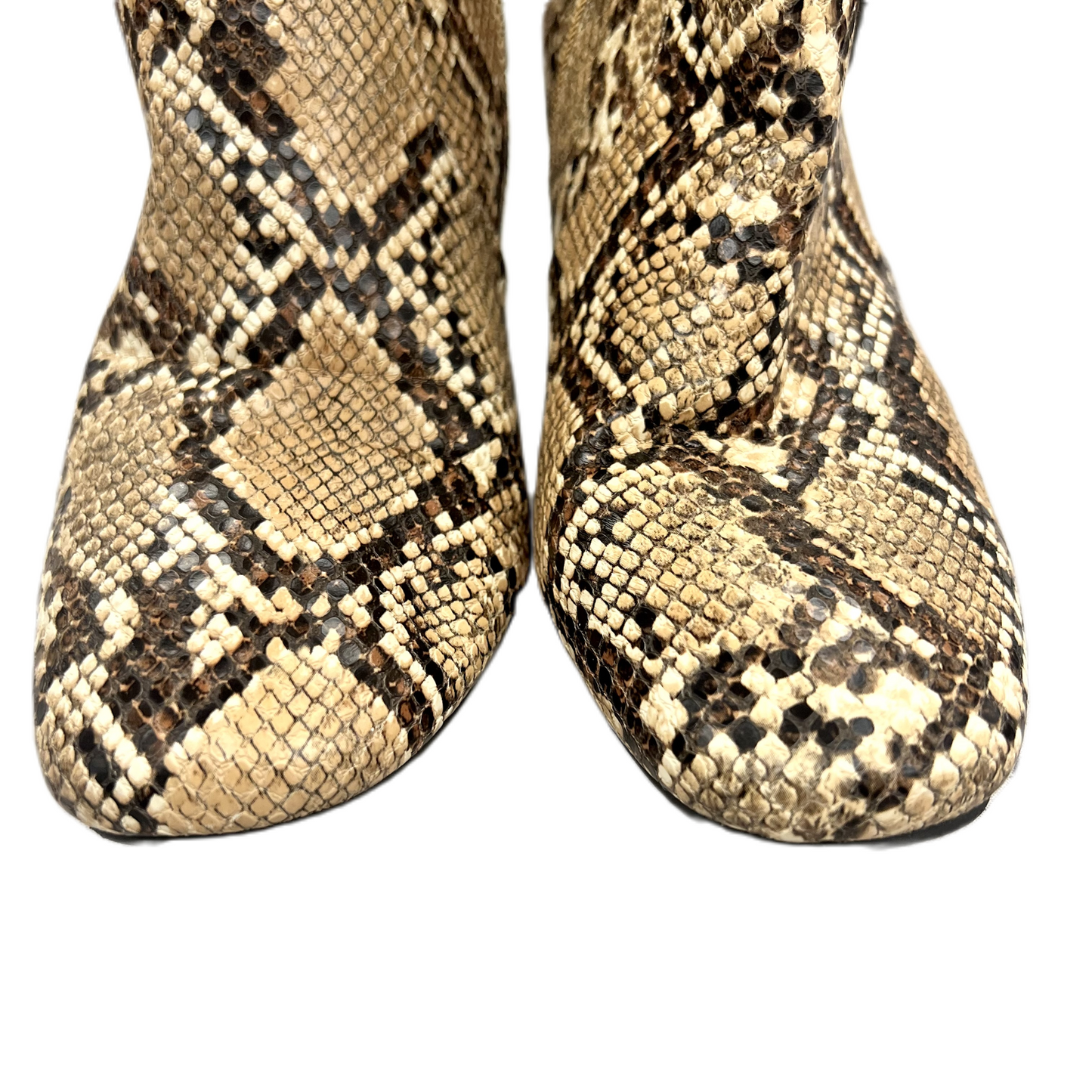 Boots Ankle Heels By Primark In Snakeskin Print, Size: 9