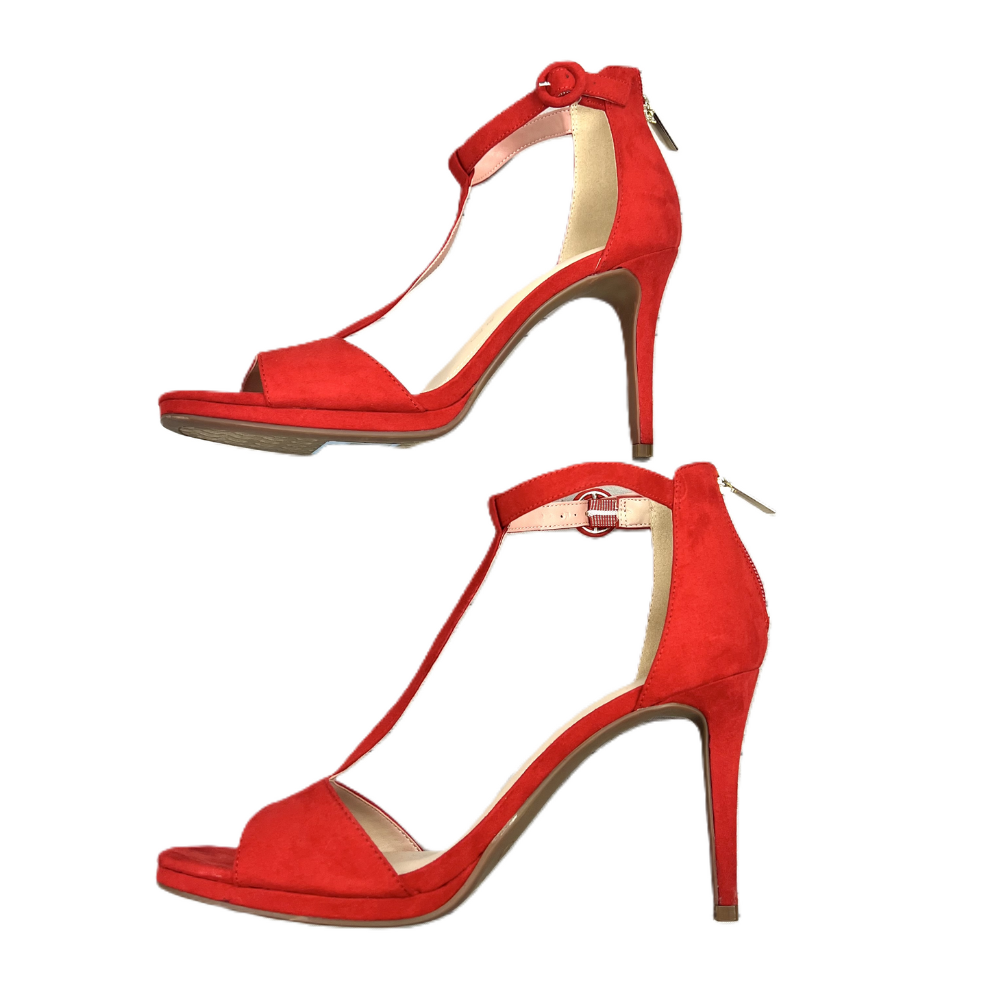 Sandals Heels Stiletto By Kelly And Katie In Red, Size: 10