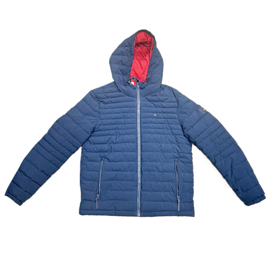 Coat Puffer & Quilted By Tommy Hilfiger In Navy, Size: M