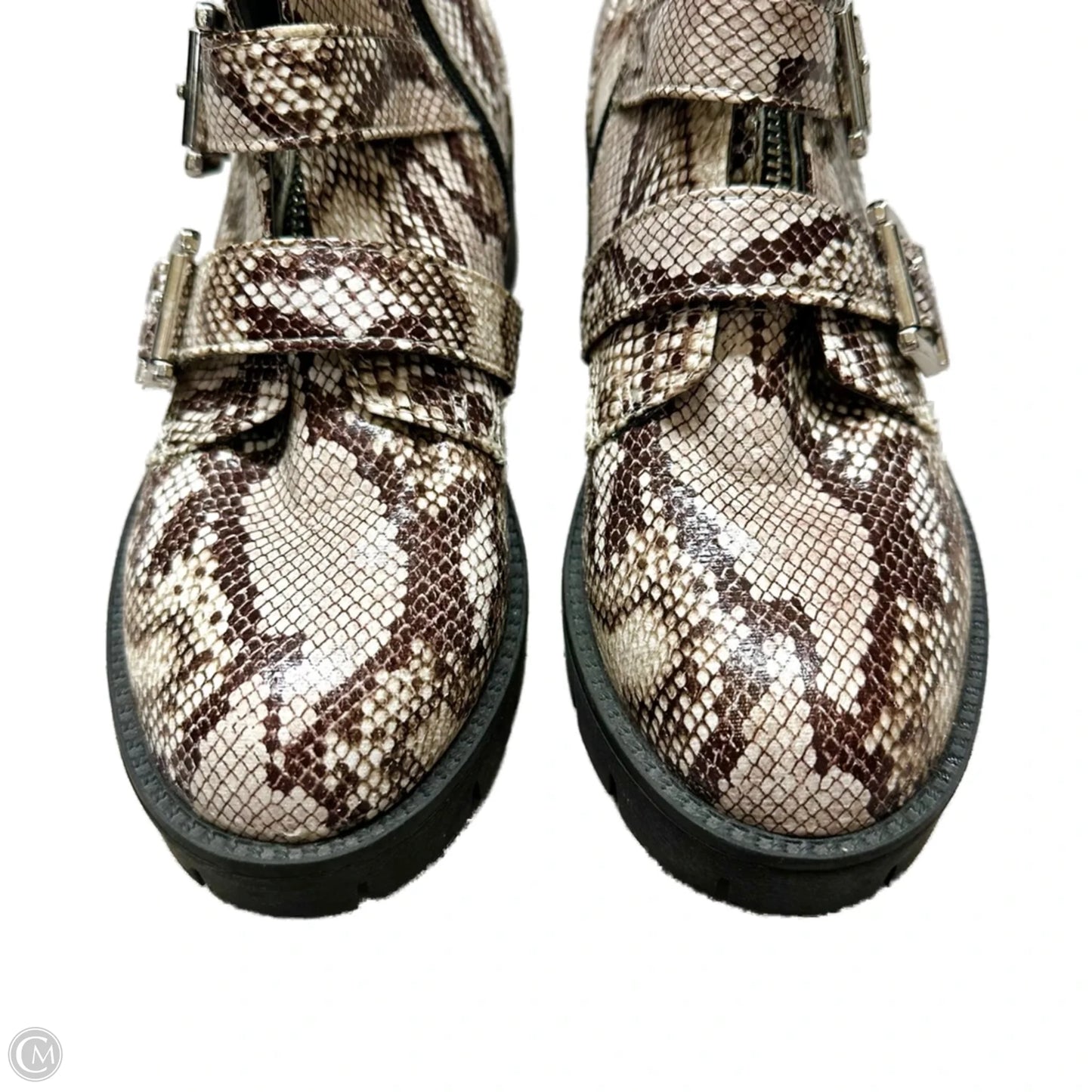 Boots Ankle Heels By Bp In Snakeskin Print, Size: 7