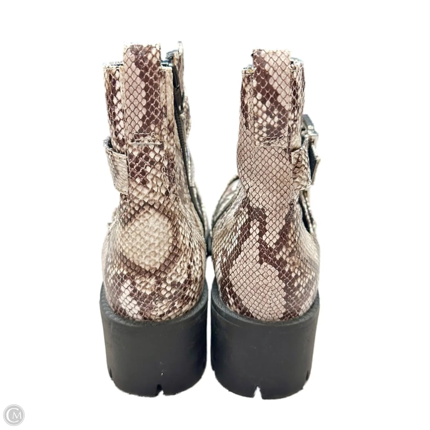 Boots Ankle Heels By Bp In Snakeskin Print, Size: 7