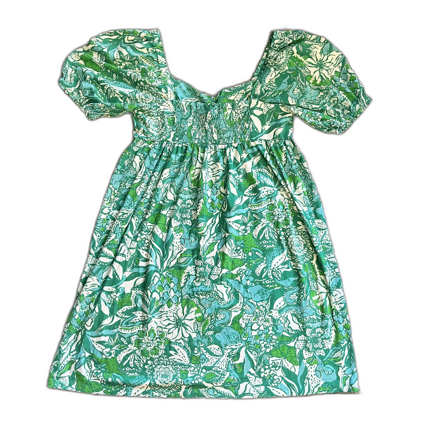 Dress Designer By Lilly Pulitzer In Blue & Green, Size: S