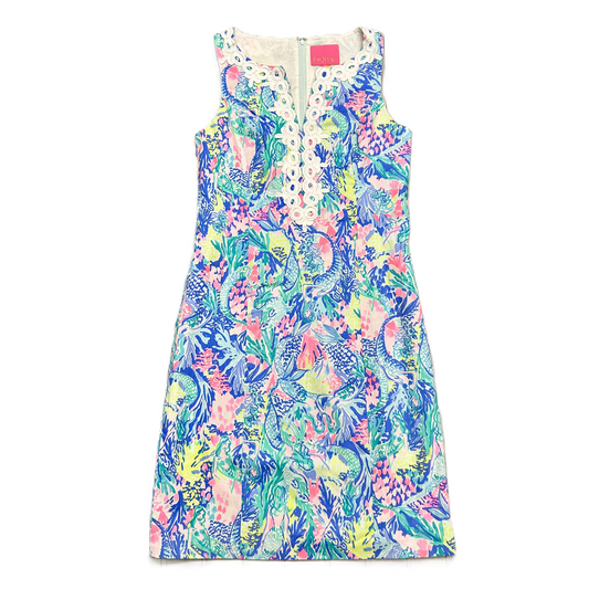 Dress Designer By Lilly Pulitzer In Blue & Pink, Size: M