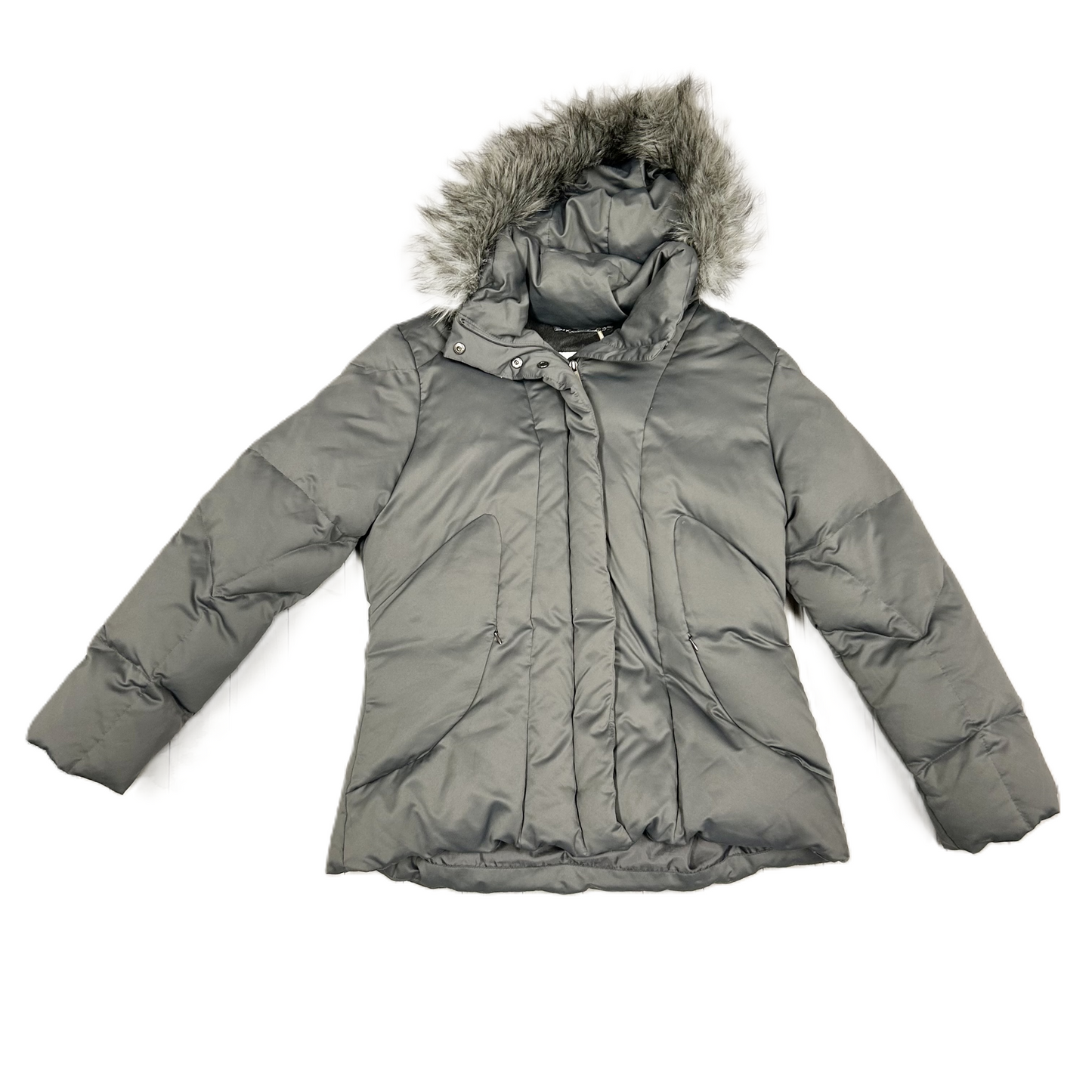 Coat Puffer & Quilted By Calvin Klein In Grey, Size: Xl