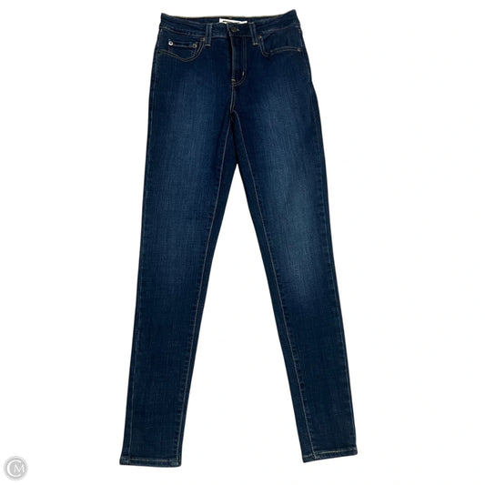 Jeans Skinny By Levis In Blue Denim, Size: 2