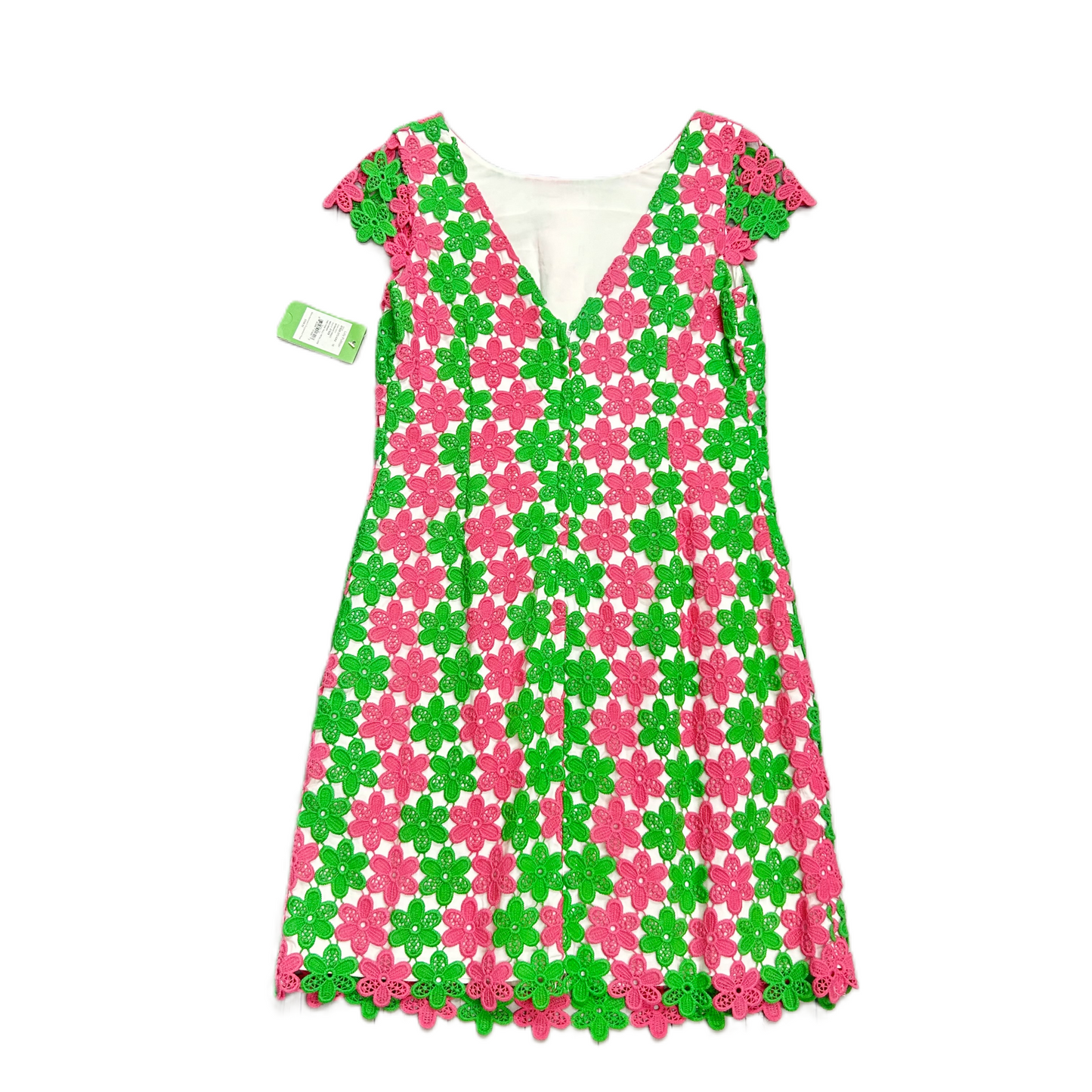 Dress Designer By Lilly Pulitzer In Green & Pink, Size: M