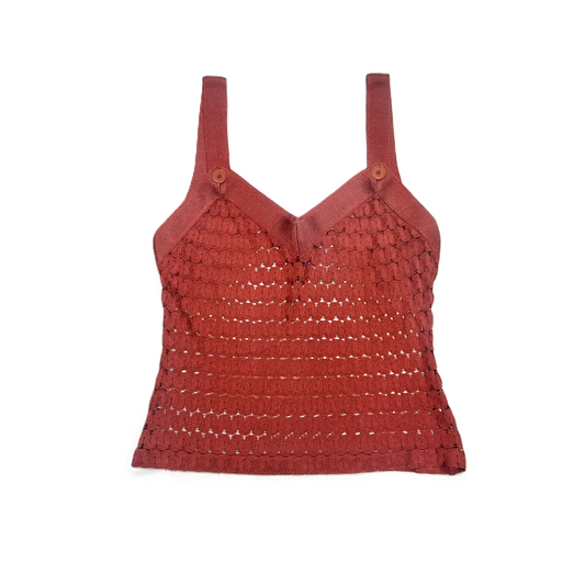 Top Sleeveless Luxury Designer By Missoni In Red, Size: M